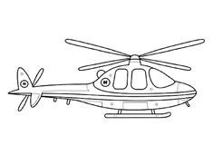 兒童簡筆畫直升機(jī)簡筆畫圖片
